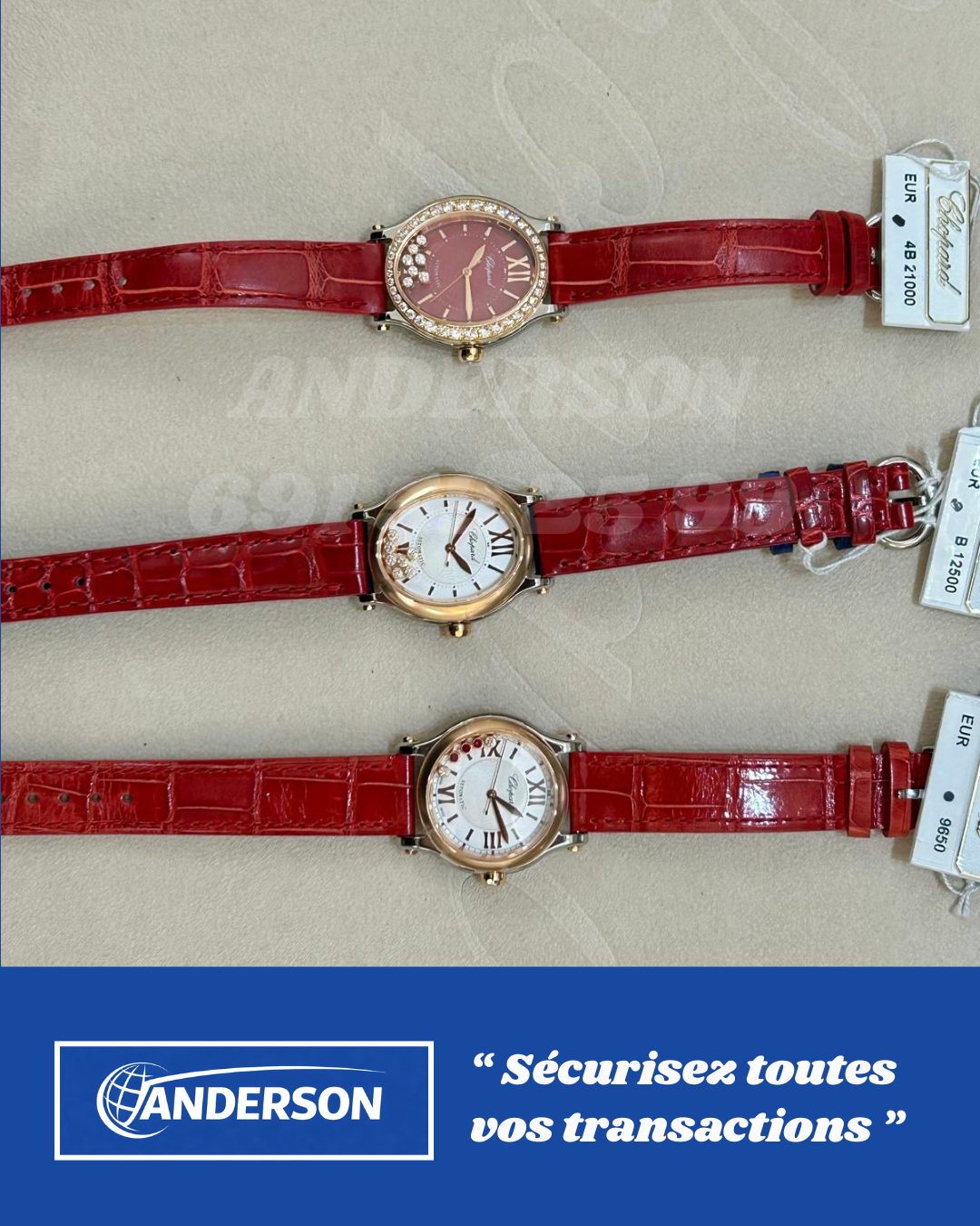 Montres de luxe commandées via Service Clé